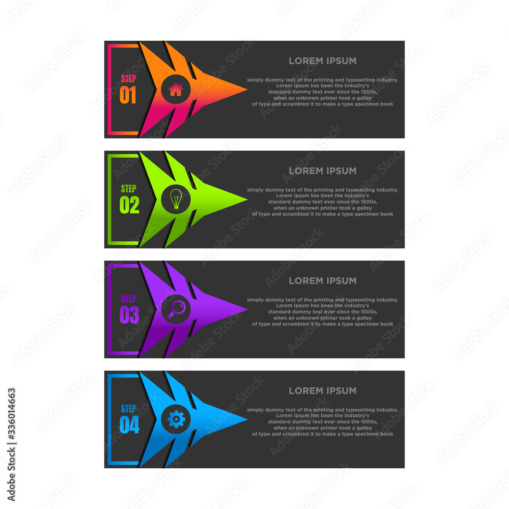 Fototapeta premium Business data visualization. Process chart. Abstract elements of graph, diagram with steps, options, parts or processes. Vector business template for presentation. Creative concept for infographic.