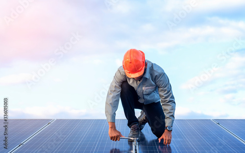 The engineering team is working on the equipment inspection and maintenance at the solar power plant. In order to be in normal operating condition
