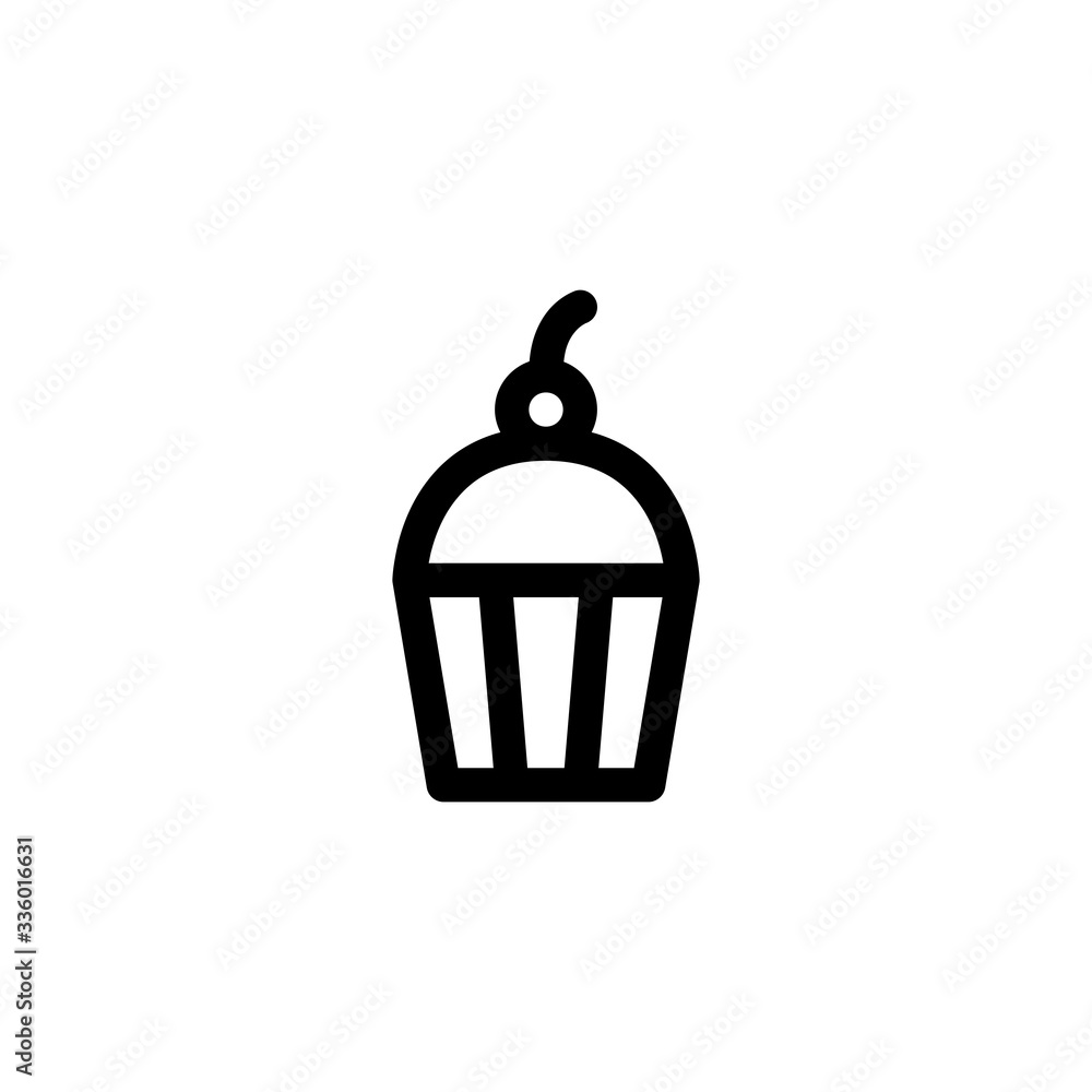 Cupcake Mother’s Day Outline Icon Logo Vector Illustration
Cupcake Mother’s Day Outline Icon Logo Vector Illustration