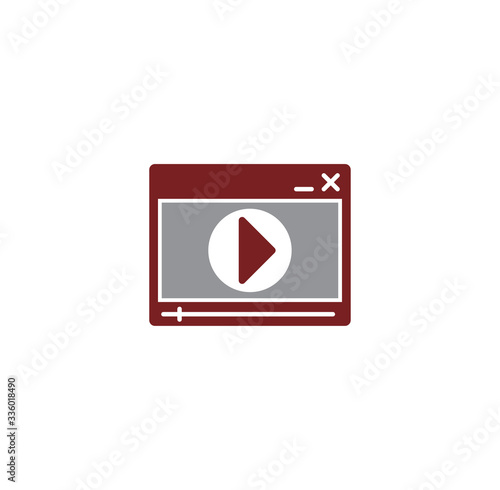 Mass media related icon on background for graphic and web design. Creative illustration concept symbol for web or mobile app