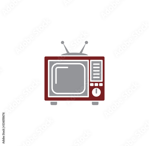 Mass media related icon on background for graphic and web design. Creative illustration concept symbol for web or mobile app