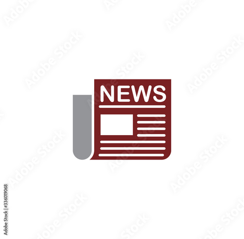 Mass media related icon on background for graphic and web design. Creative illustration concept symbol for web or mobile app