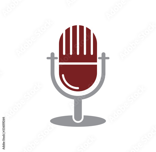 Mass media related icon on background for graphic and web design. Creative illustration concept symbol for web or mobile app