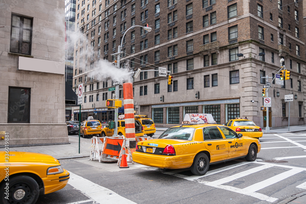 Fototapeta premium Yellow Cabs