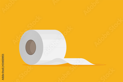 Toilet paper flat icon. Modern flat icon vector set