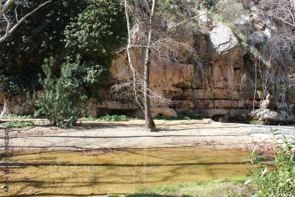 Springs of Kryas in Livadeia Boeotia Greece Springs of Kryas in Livadeia Boeotia Greece