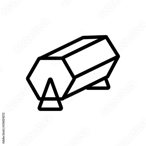 bingo lottery icon vector. bingo lottery sign. isolated contour symbol illustration