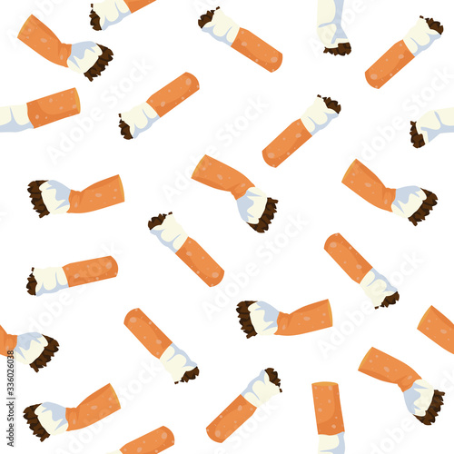 Cigarettes Vector illustration Seamless pattern