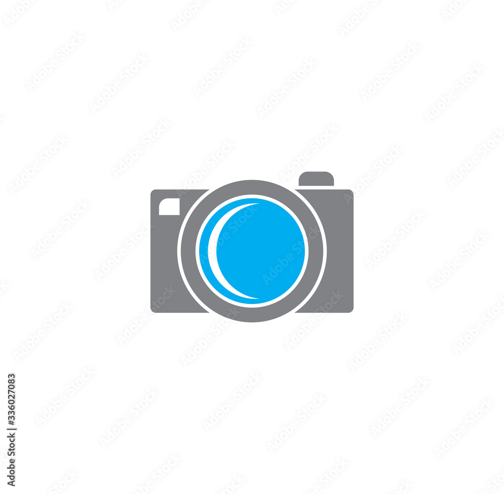 Photography related icon on background for graphic and web design. Creative illustration concept symbol for web or mobile app