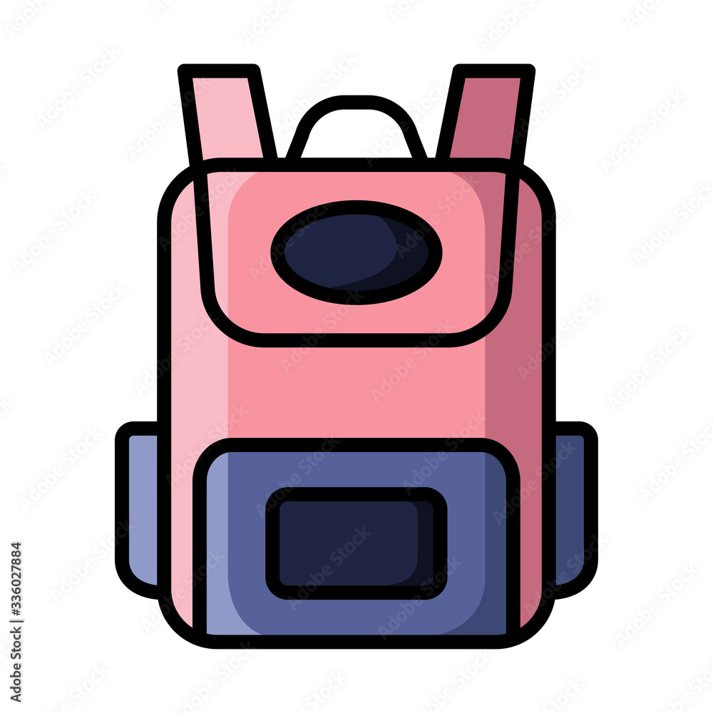 school bag - education icon vector design template school bag - education icon vector design template