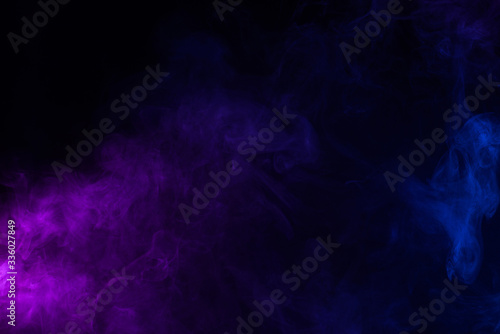 Colorful smoke clouds abstact background
