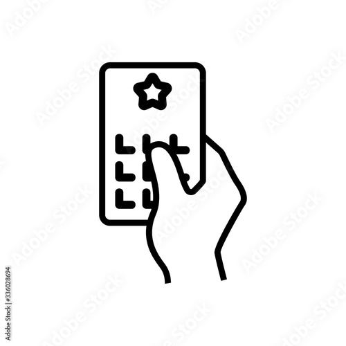 lottery ticket icon vector. lottery ticket sign. isolated contour symbol illustration