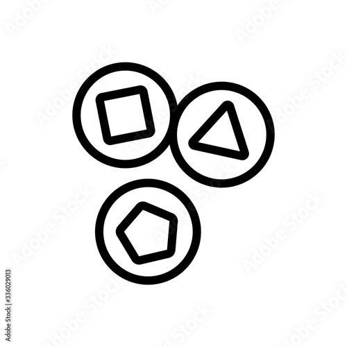 lottery draw icon vector. lottery draw sign. isolated contour symbol illustration