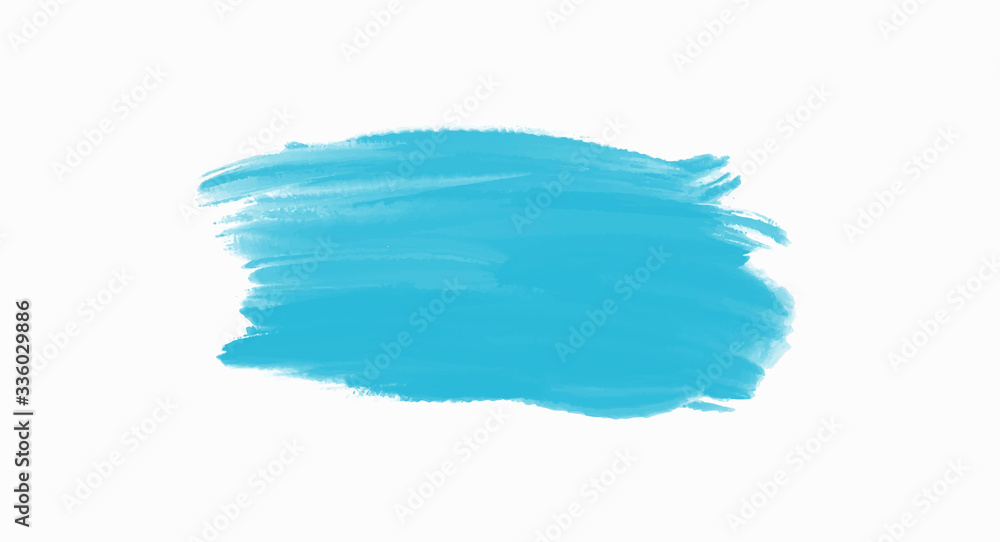 Blue banner watercolor background for your design, watercolor background concept, vector.