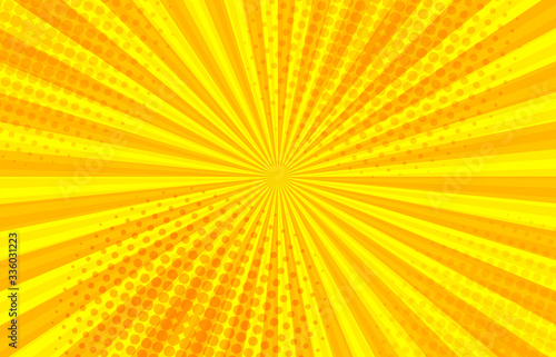 Comic abstract sunny background