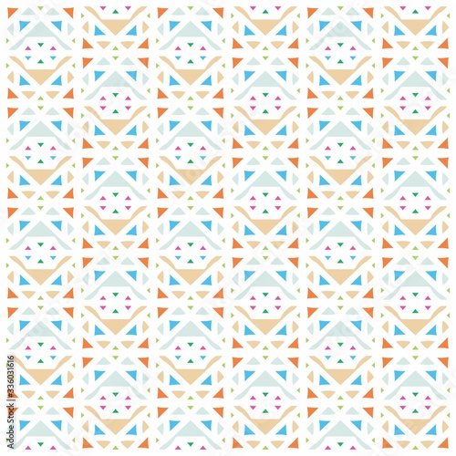 Beautiful of Colorful Triangle Pattern, Reapeated, Abstract, Illustrator Geometric Pattern Wallpaper. Image for Printing on Paper, Wallpaper or Background, Covers, Fabrics