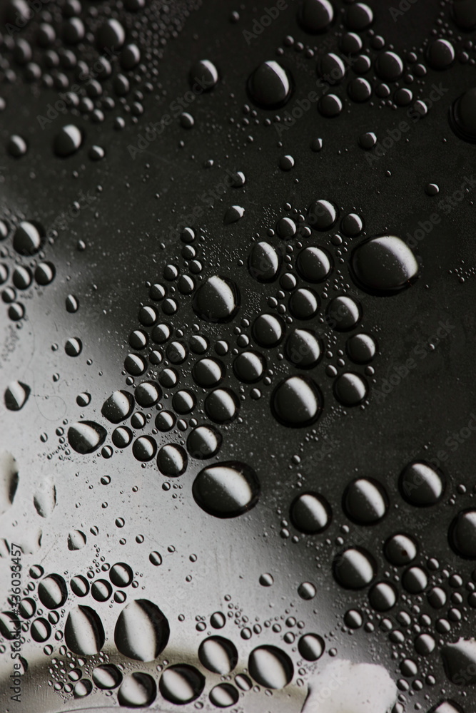 Water drops in plastic bottle macro background high quality Water drops in plastic bottle macro background high quality