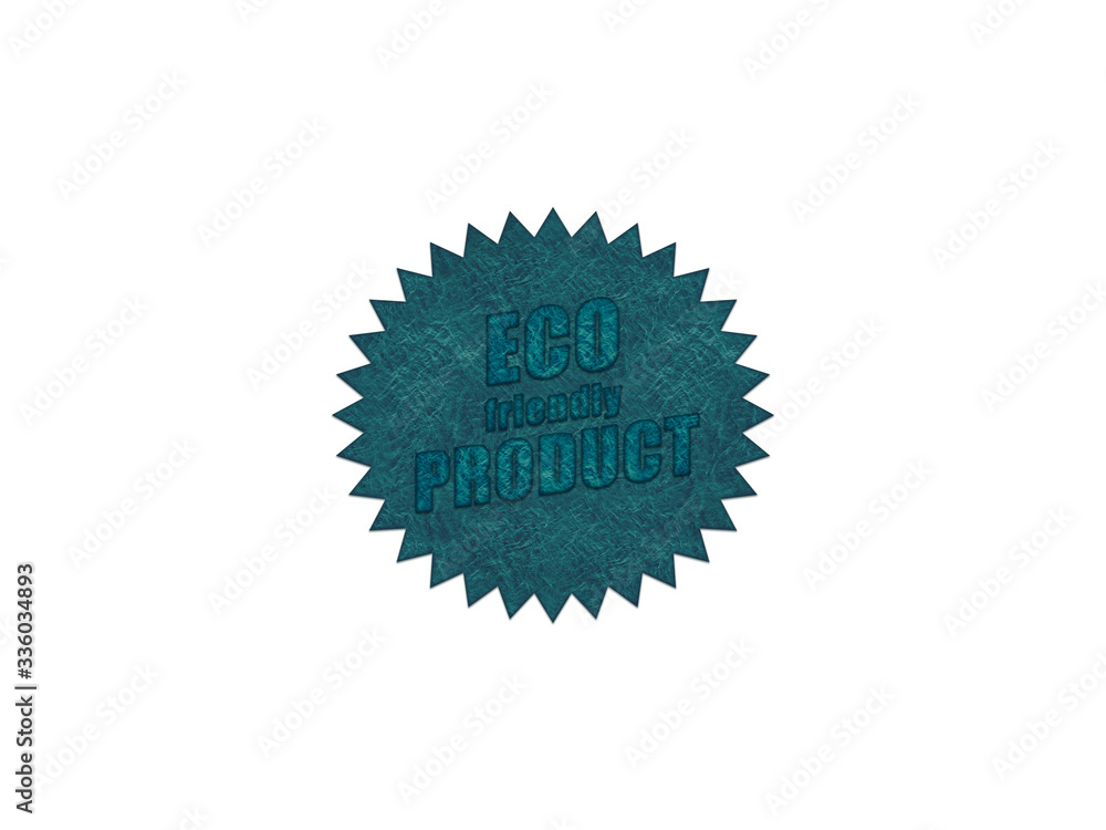 Eco friendly label Eco friendly label