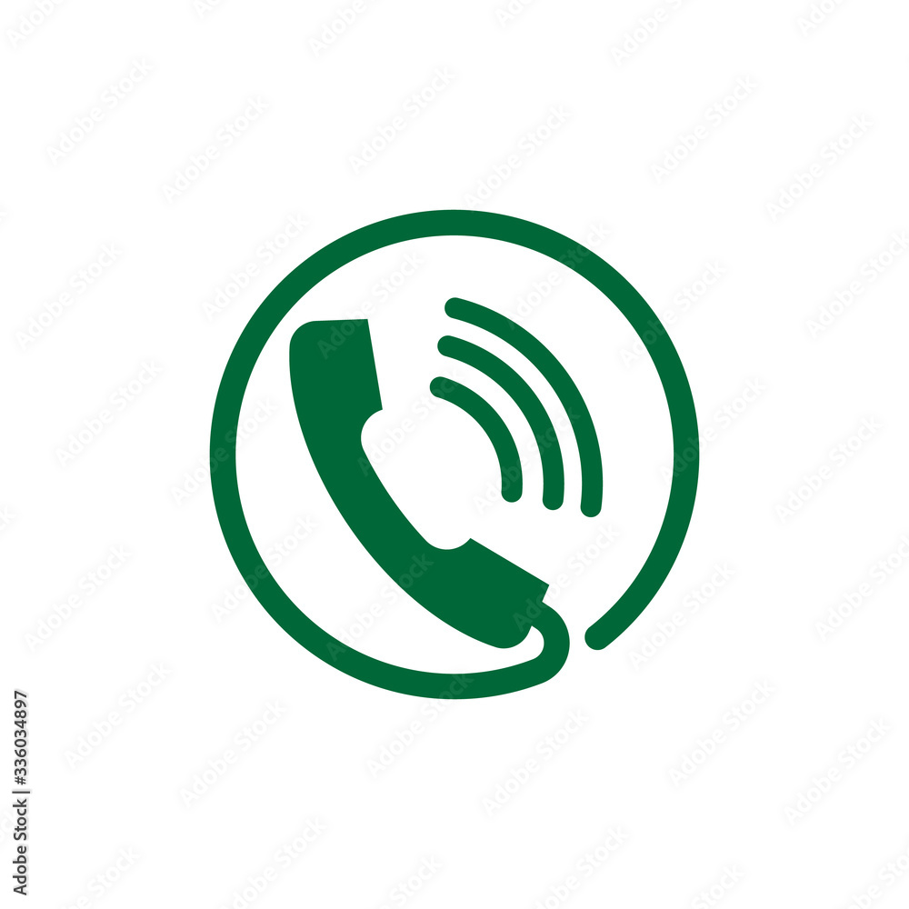 Phone Call icon design isolated on white background Phone Call icon design isolated on white background