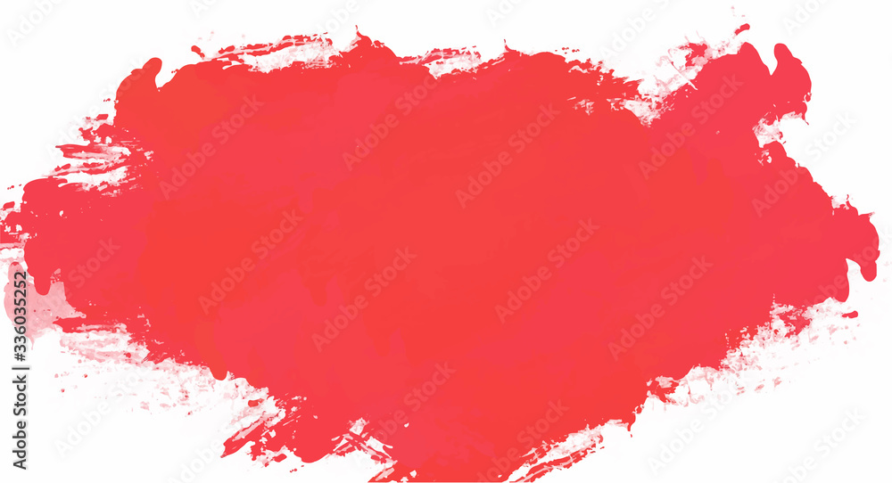 Red banner watercolor background for your design, watercolor background concept, vector...