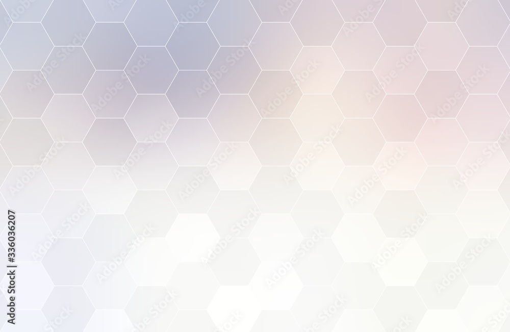 Lilac blur on white hexagonal background, Abstract geometric pattern. Lilac blur on white hexagonal background, Abstract geometric pattern.
