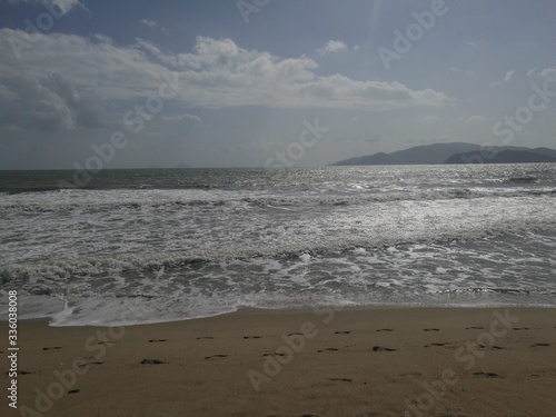 waves on the beach