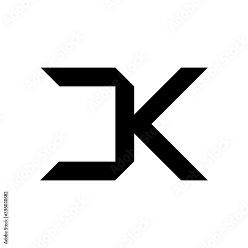 logo design template letter dk