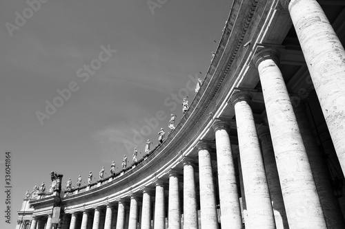 Vatican. Black and white style.