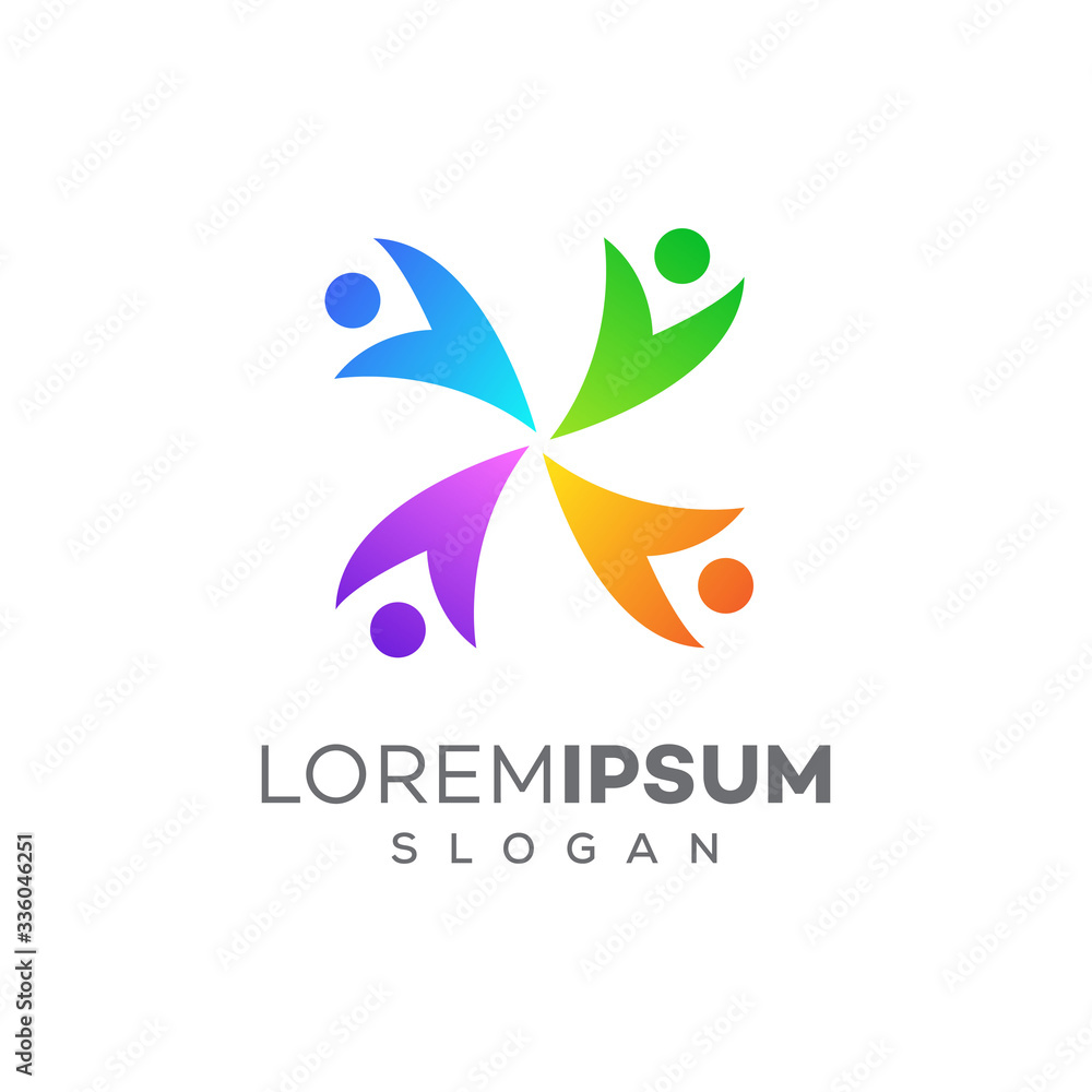 community care logo design template vector community care logo design template vector