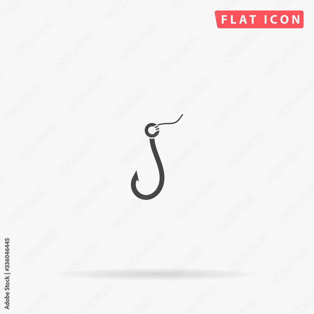 Fishing Hook flat vector icon Fishing Hook flat vector icon