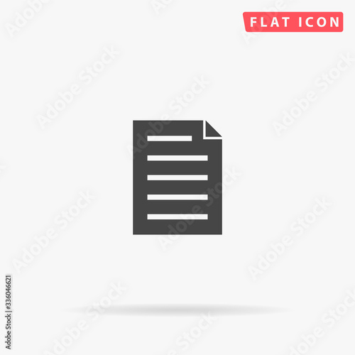 Document Paper flat vector icon © burntime555