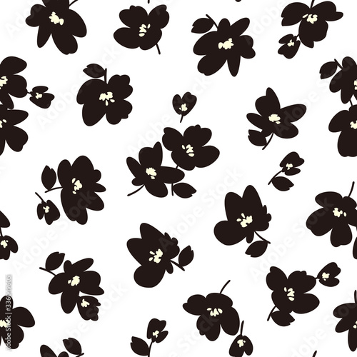 Flower vector illustration material abstract beautifully,