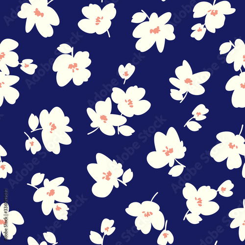 Flower vector illustration material abstract beautifully,