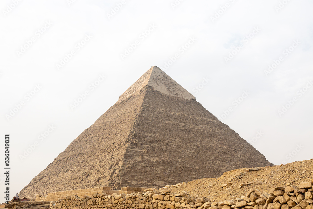 View of Great Pyramids of Giza