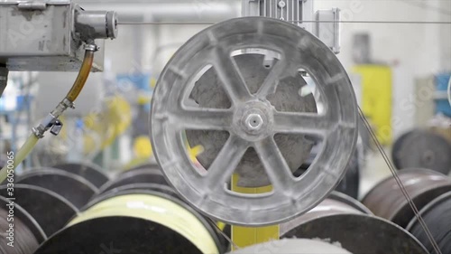 Production of unwinding and twisting wire, thread