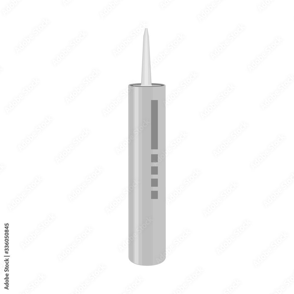 Isolated object of tube and super icon. Graphic of tube and caulk vector icon for stock. Isolated object of tube and super icon. Graphic of tube and caulk vector icon for stock.