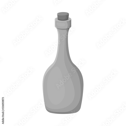 Isolated object of rum and bottle symbol. Web element of rum and stopper stock symbol for web.