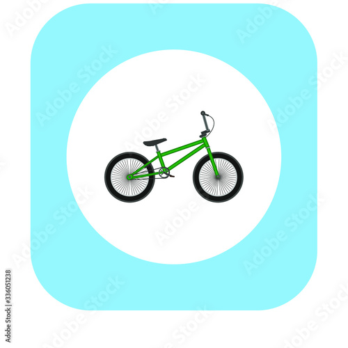 bmx bike on white background