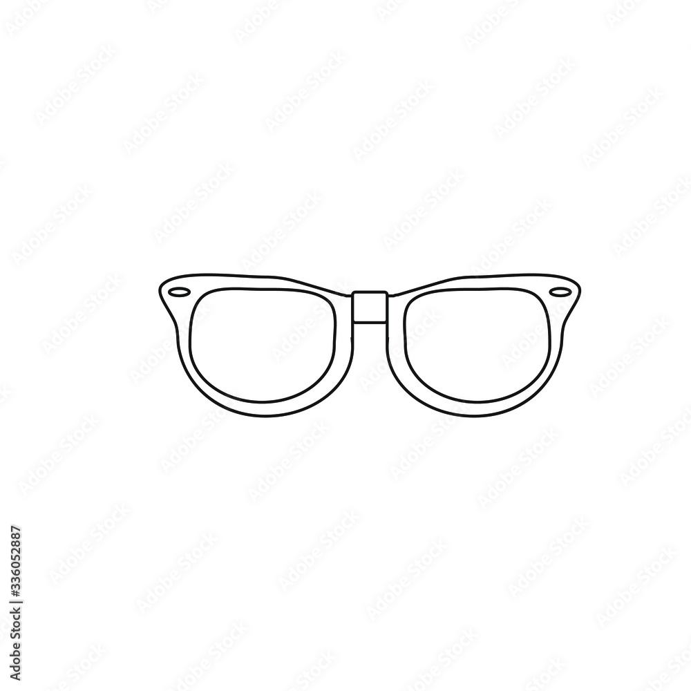 80s sunglasses on white background vector 80s sunglasses on white background vector