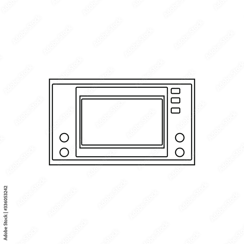 electronic game 80s on white background vector electronic game 80s on white background vector