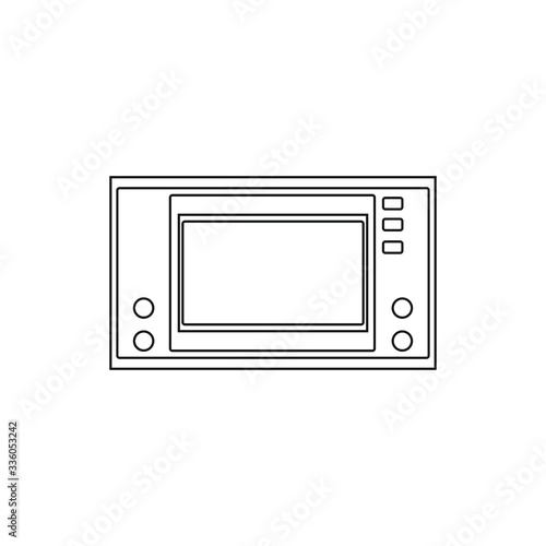 electronic game 80s on white background vector