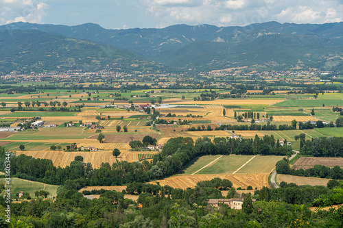 Summer landscape from Citerna, Tuscany, Italy