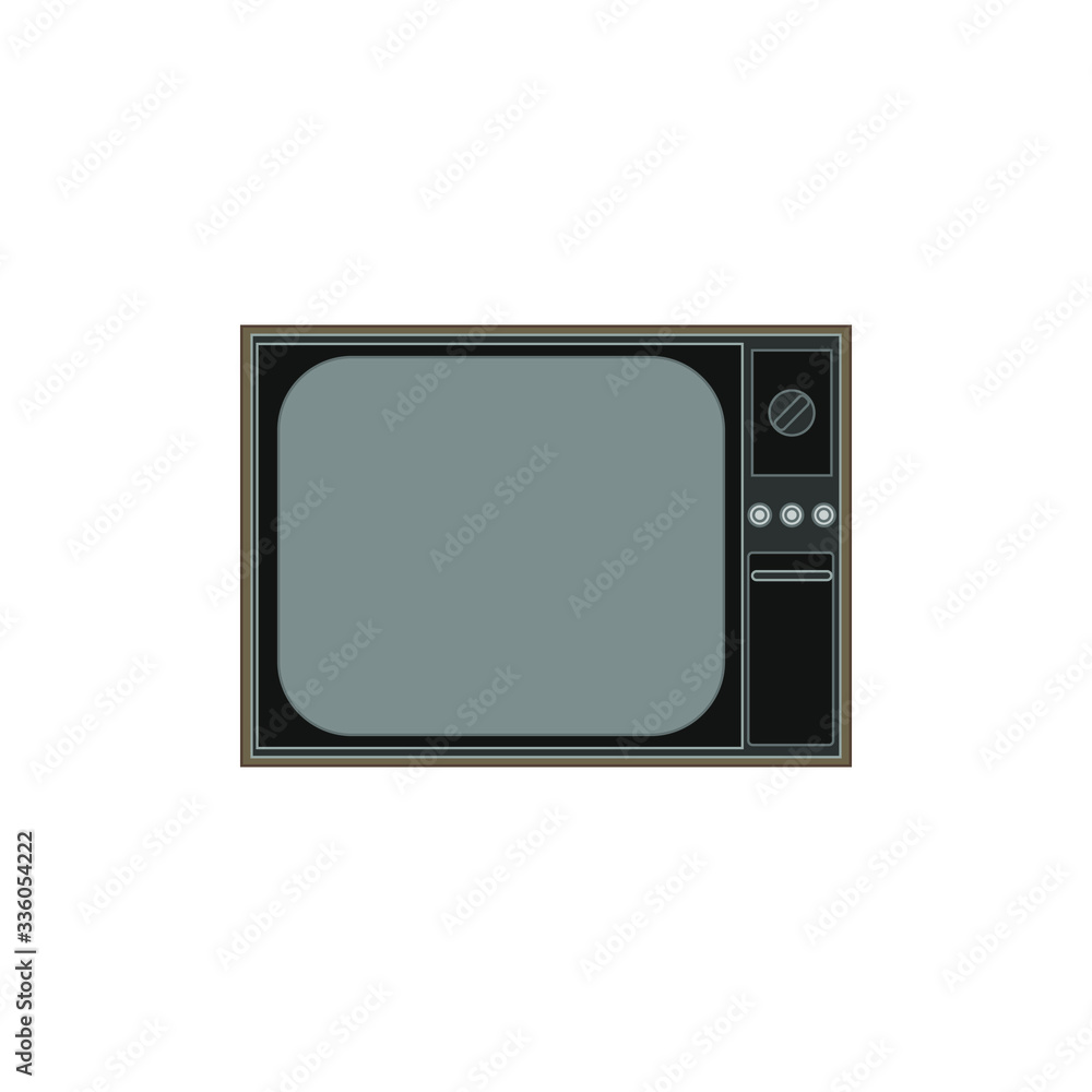 80's tv on white background vector 80's tv on white background vector