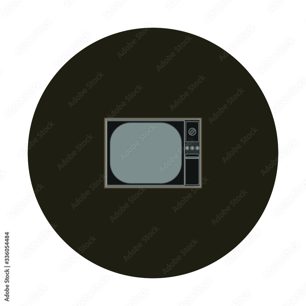 80's tv on white background vector 80's tv on white background vector