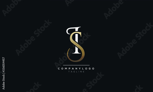 IS SI I S Letter logo alphabet monogram initial based icon design