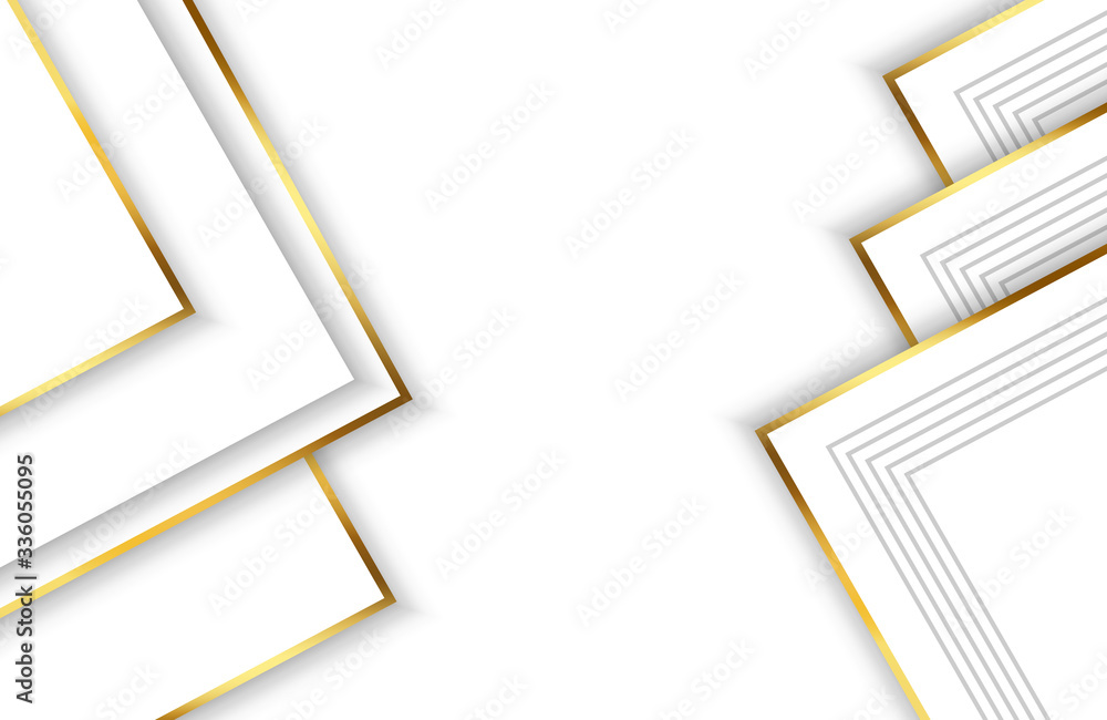 Abstract geometric line background with white and gold element. Abstract  modern background. Elegant futuristic design with golden line vector Stock  Vector | Adobe Stock