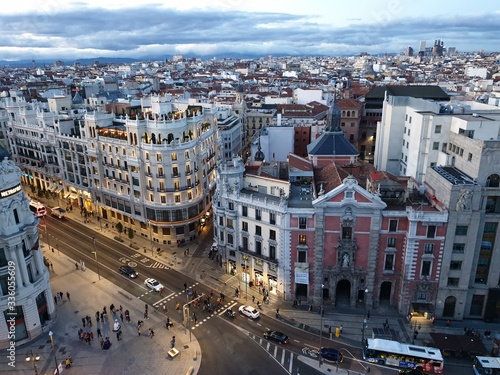 Lounge view of the city of madrid