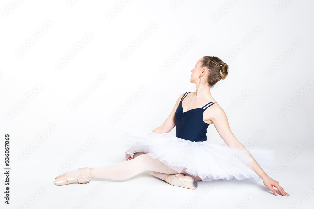 Young ballerina practising ballet moves Young ballerina practising ballet moves