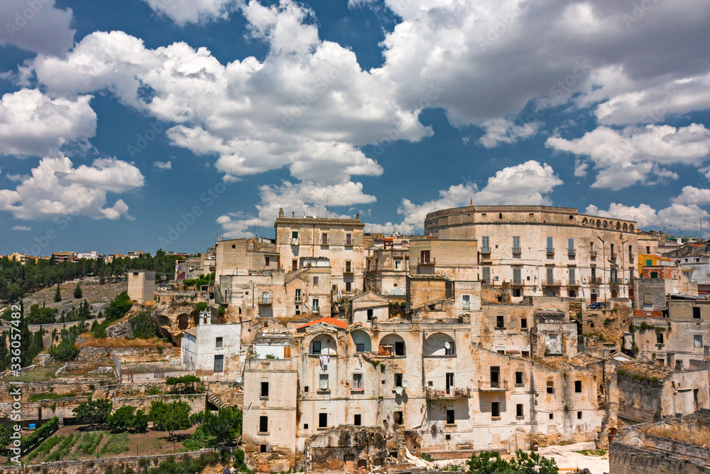 Panoramic view of the historic city of Gravina di Puglia.