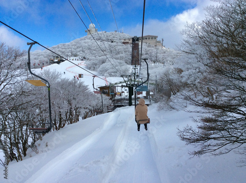 Lift on the top of Mt. Gozaisho  photo